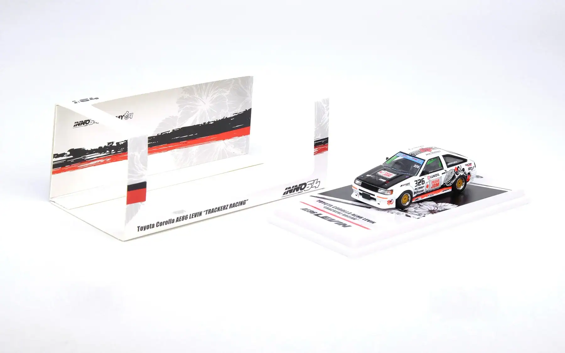 1:64 Toyota Corolla AE86 Levin “TRACKERZ RACING” - obrazek 2