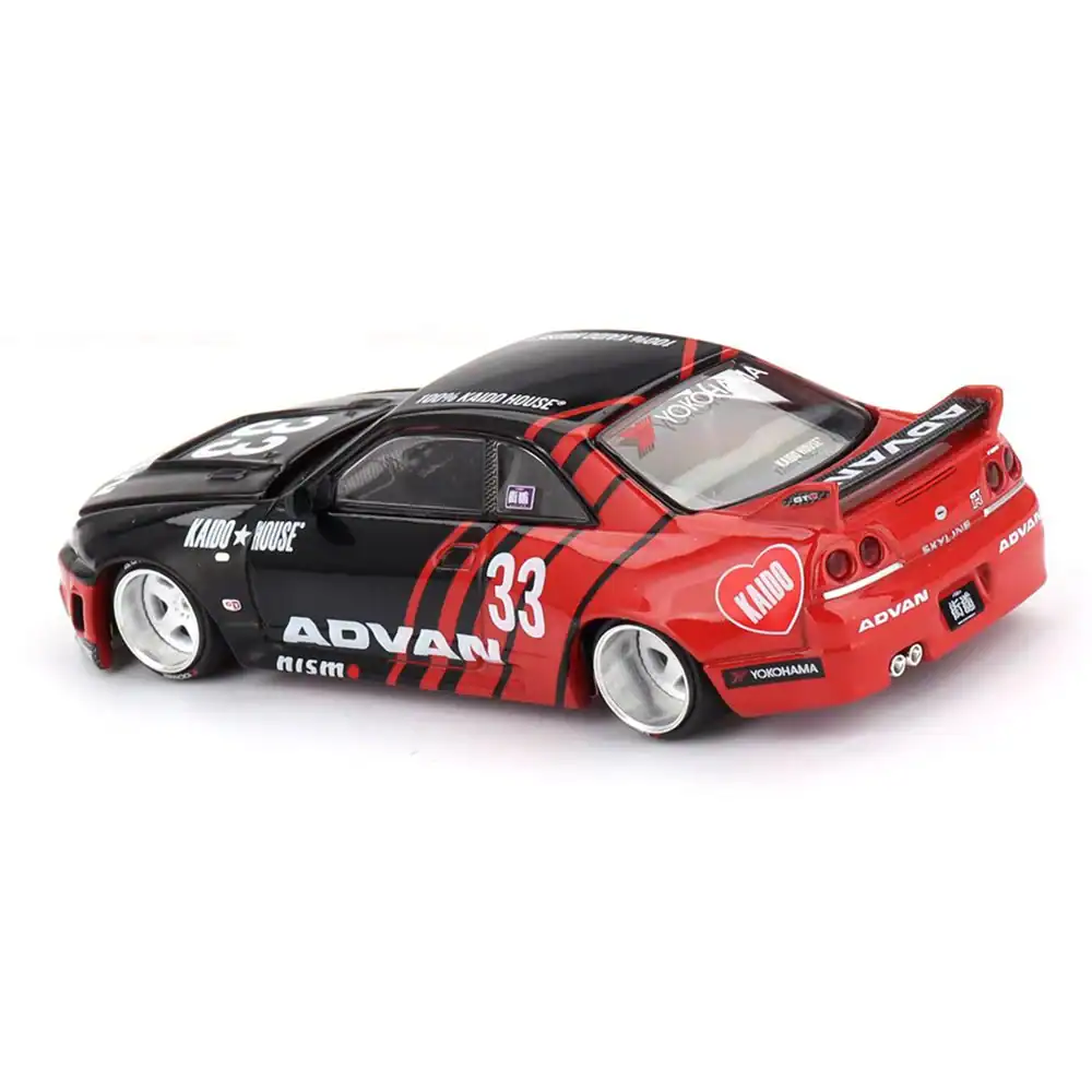 1:64 Nissan Skyline GT-R (R33) Kaido Works ADVAN - obrazek 5