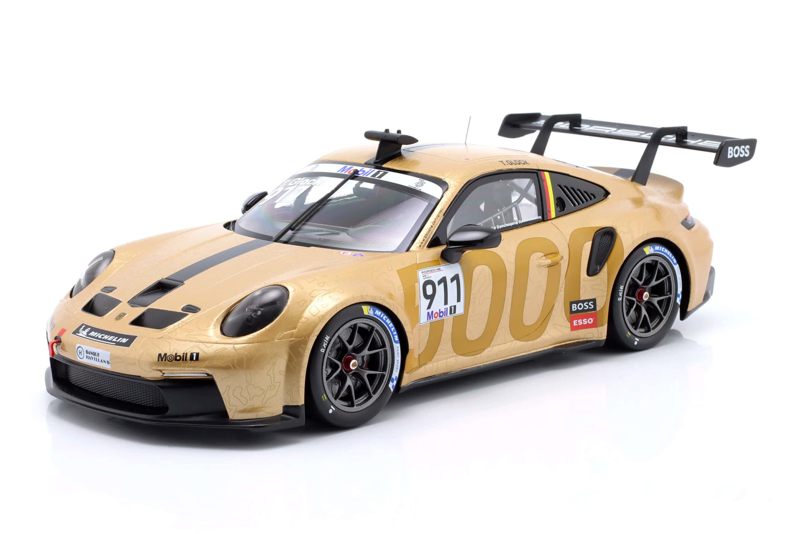1:18 Porsche 911 GT3 Cup #911 Timo Glock Supercup Race Hungaroring 2023