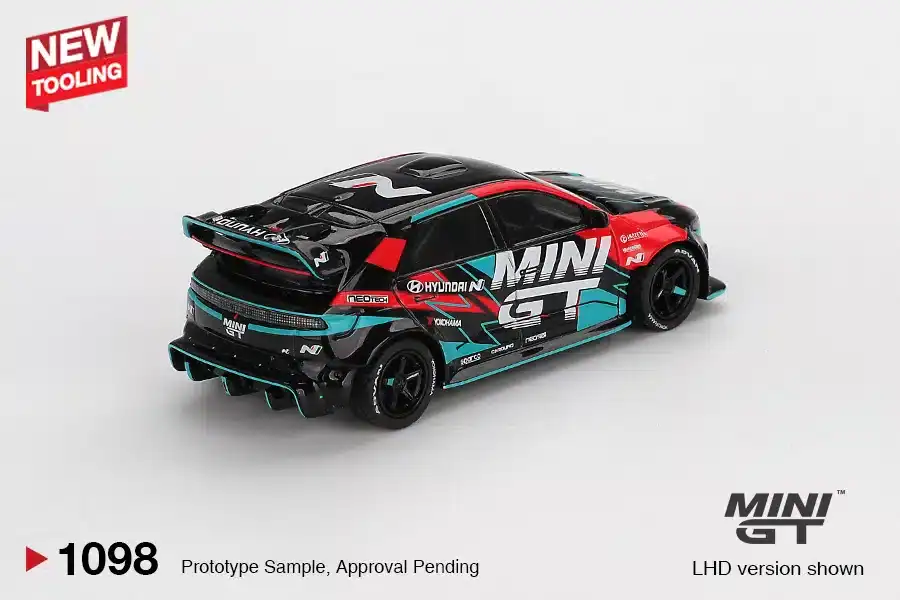 1:64 Mini GT 1:64 Hyundai Ioniq 5N MINI GT RS-01T 2025 Tokyo Auto Salon- Black - obrazek 2