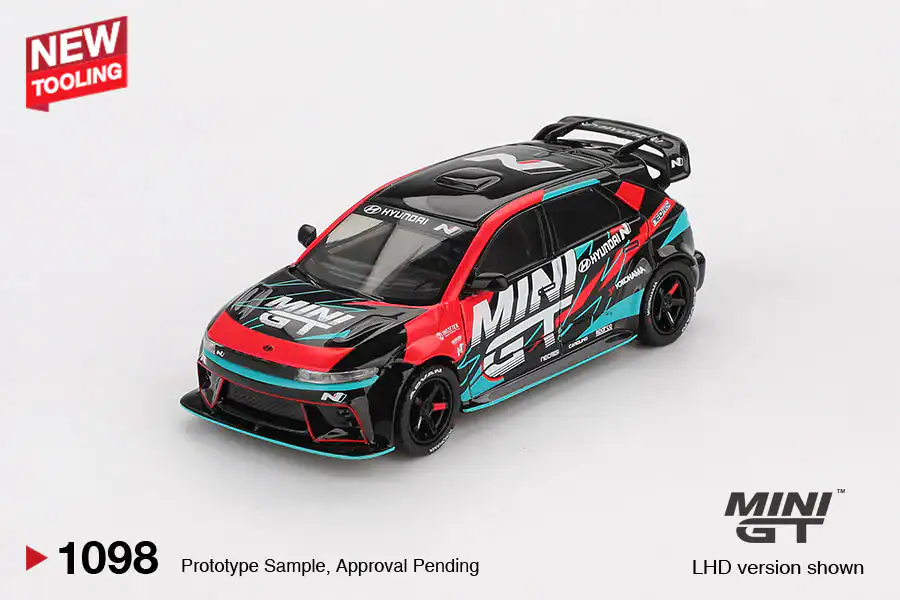 1:64 Mini GT 1:64 Hyundai Ioniq 5N MINI GT RS-01T 2025 Tokyo Auto Salon- Black