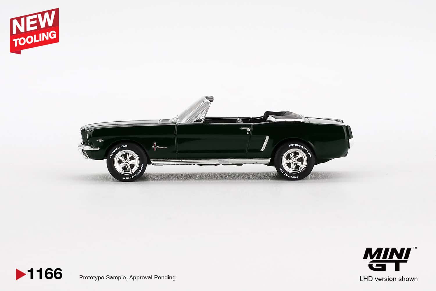 1:64 Ford Mustang Convertible 1964 Highland Green - obrazek 3