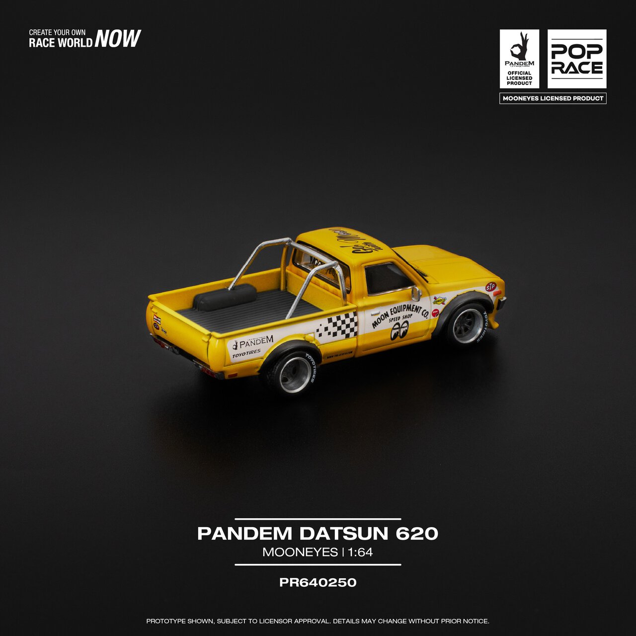 1:64 Datsun Pandem 620 MOONEYES - obrazek 4