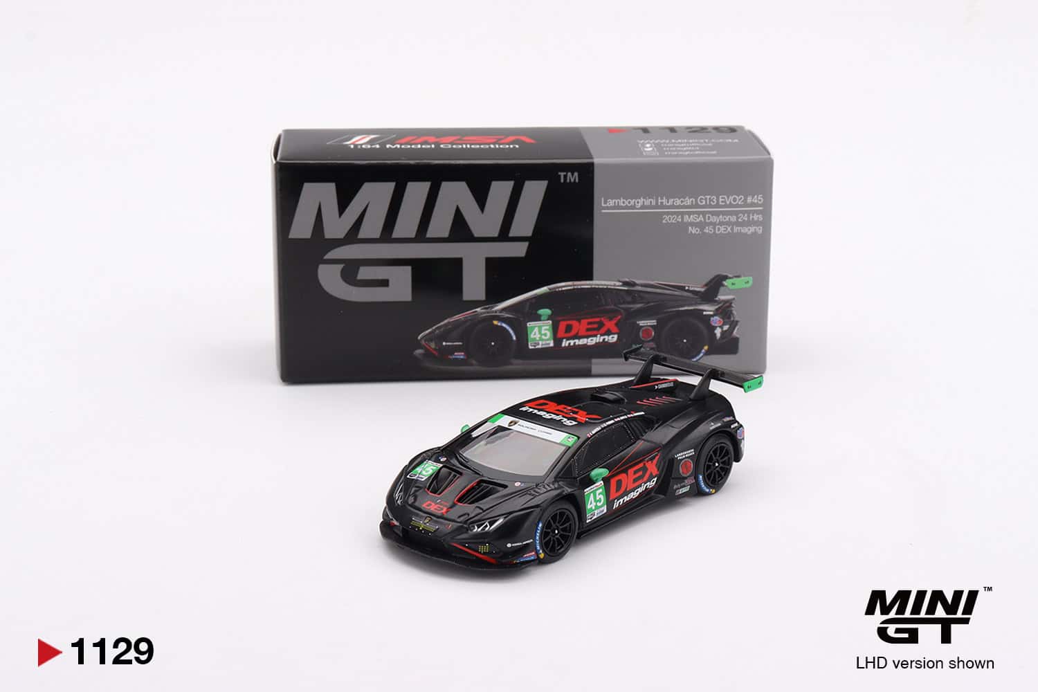 1:64 Lamborghini Huracan GT3 EVO2 #45 2024 IMSA Daytona 24 Hrs No. 45 DEX Imaging - obrazek 3