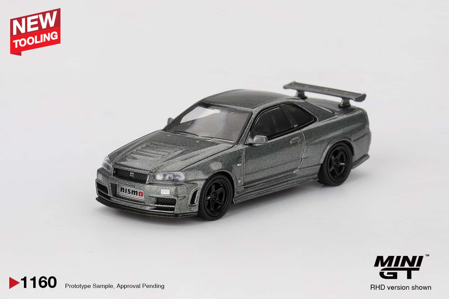 1:64 Nissan Skyline GT-R NISMO BNR34 CRS Version Dark Metal Gray