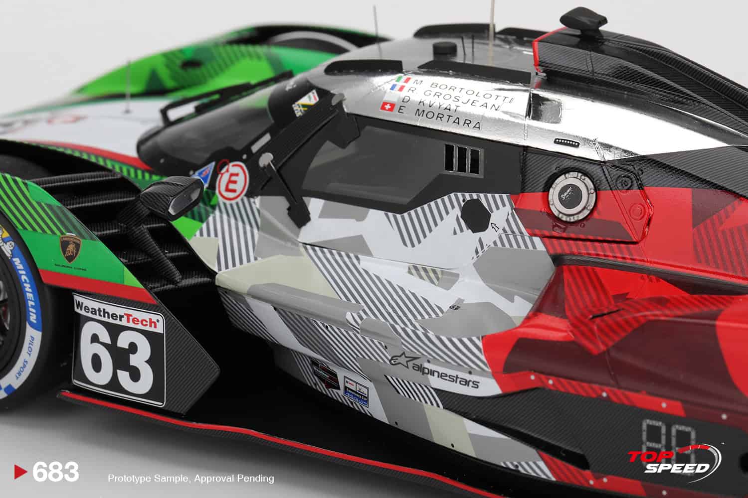 1:18 Lamborghini SC63 #63 2025 IMSA Daytona 24 Hrs Automobili Lamborghini Squadra Corse - obrazek 5
