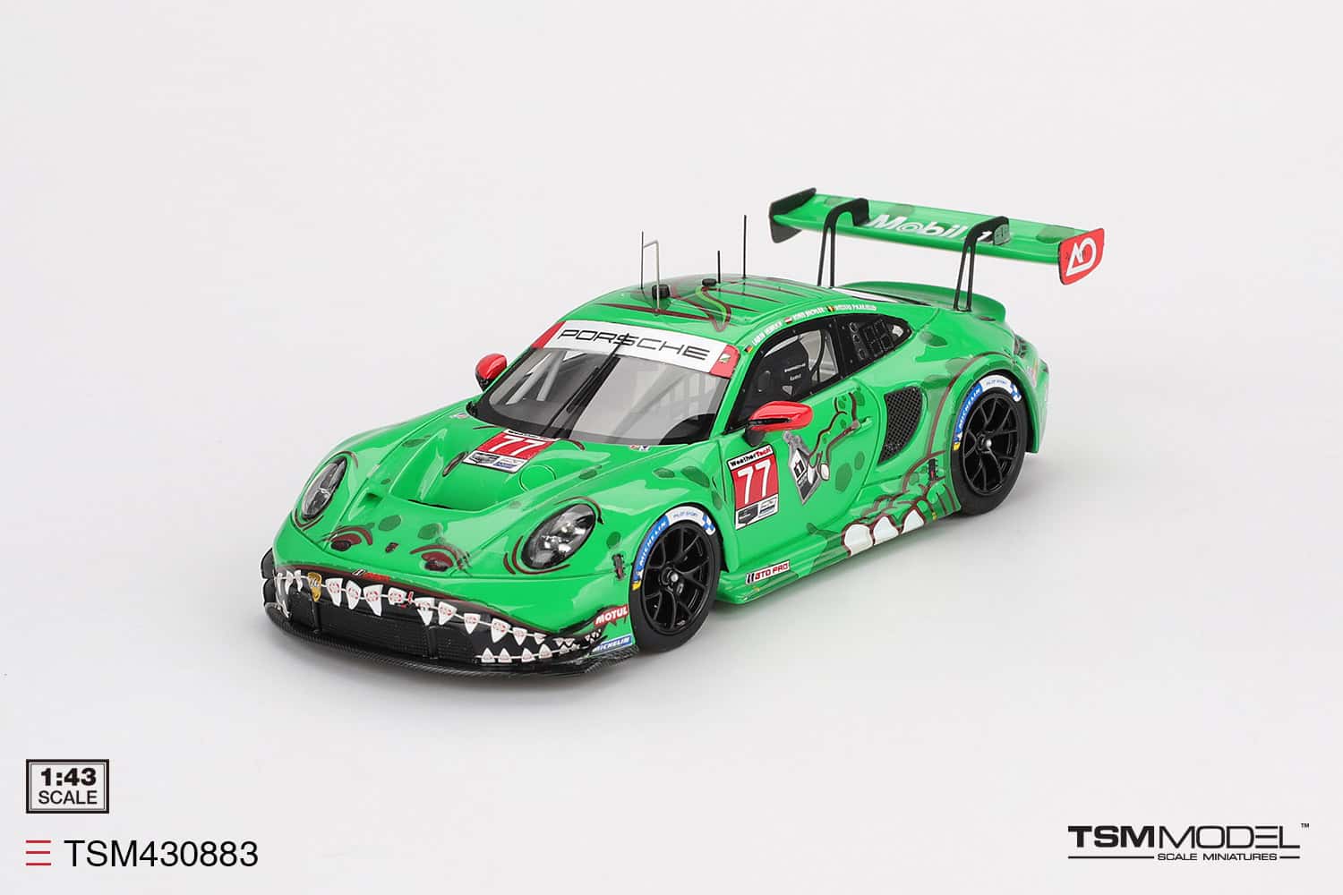 1:43 Porsche 911 GT3 R (992) #77 2025 IMSA Sebring 12 Hrs Class Winner AO Racing