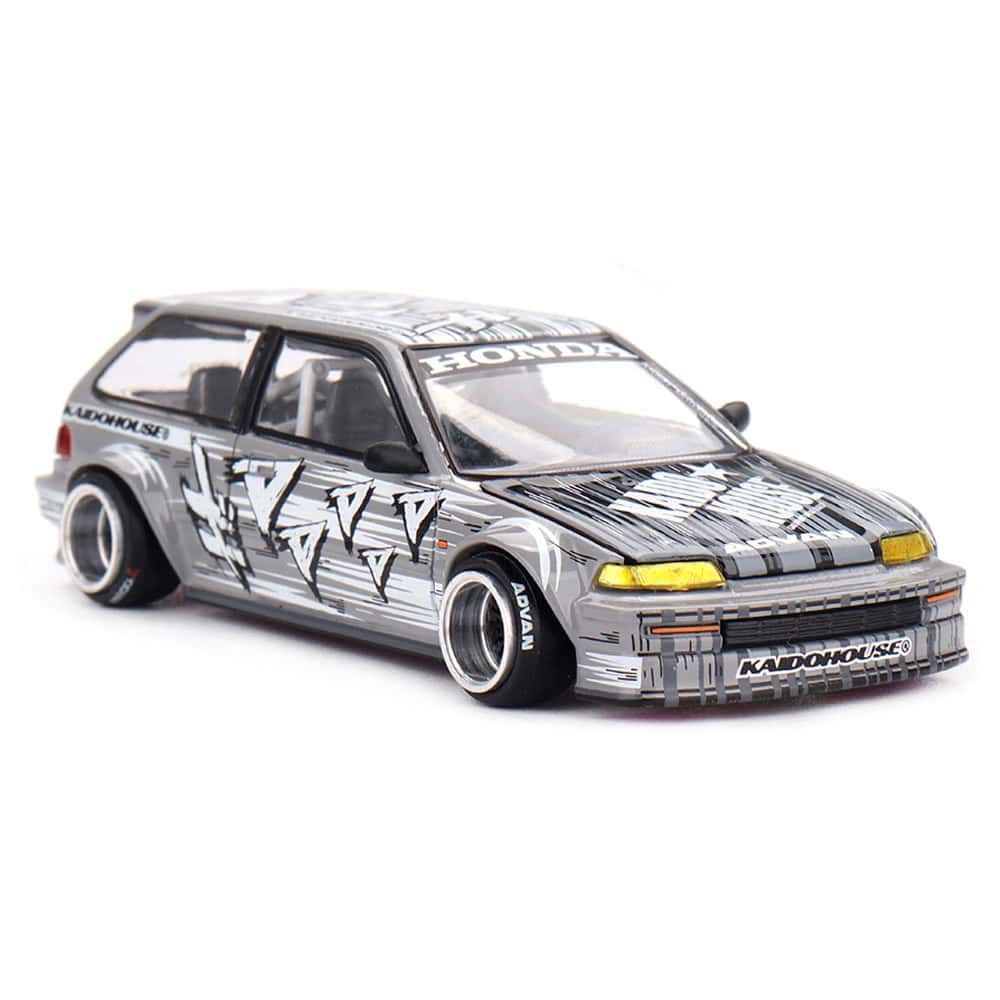 Miniature Honda Civic EF Kaido Manga V1 diecast model car.