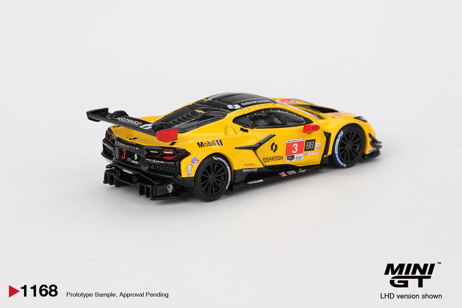 Mini64 diecast model of Chevrolet Corvette Z06 GT.R #3 racing car.