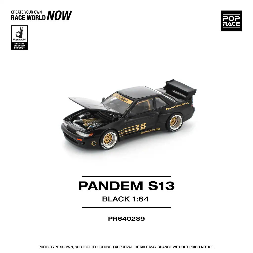 1:64 Nissan Pandem S13 Black - obrazek 5