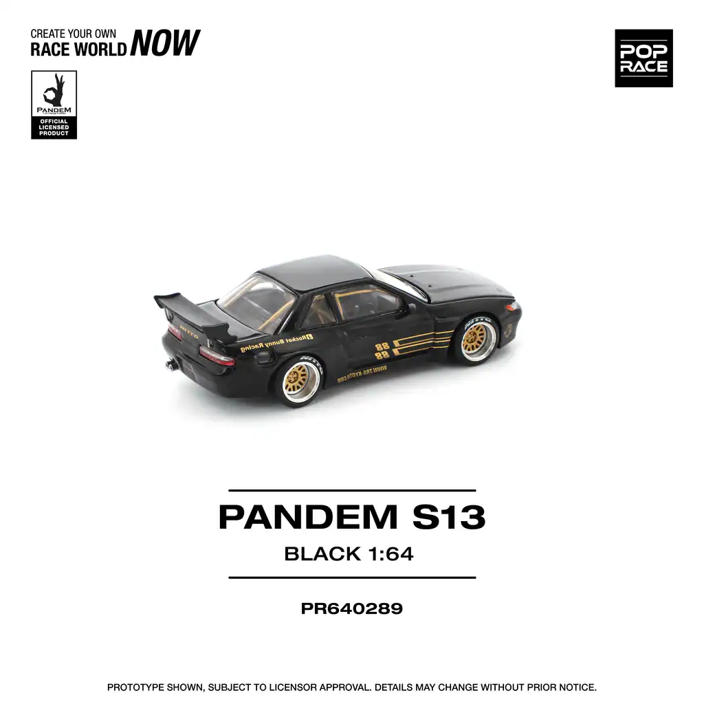 1:64 Nissan Pandem S13 Black - obrazek 4