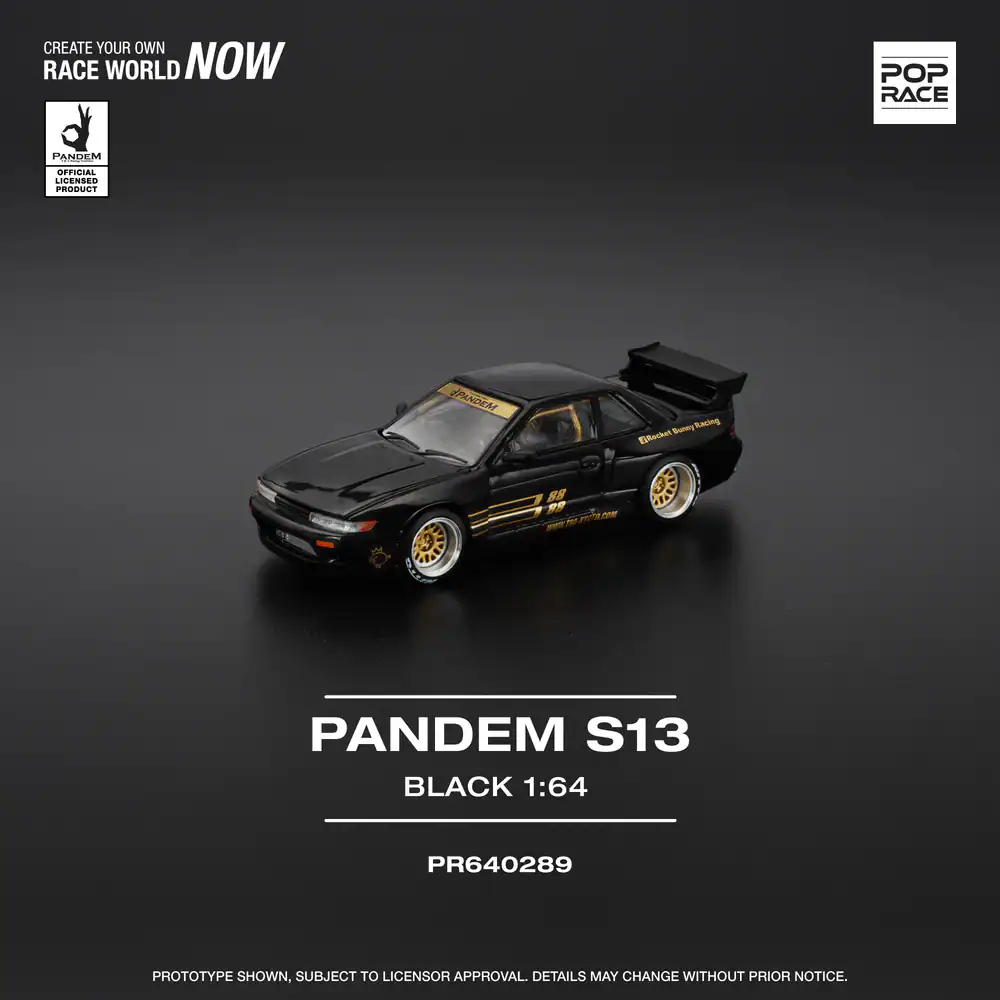 1:64 Nissan Pandem S13 Black - obrazek 3
