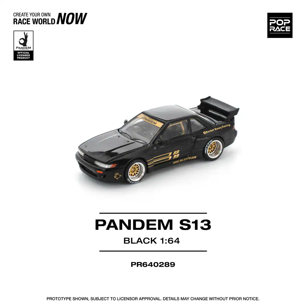 1:64 Nissan Pandem S13 Black - obrazek 6