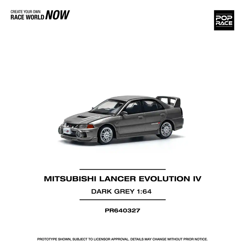 1:64 Mitsubishi Lancer Evolution IV Dark Grey - obrazek 11