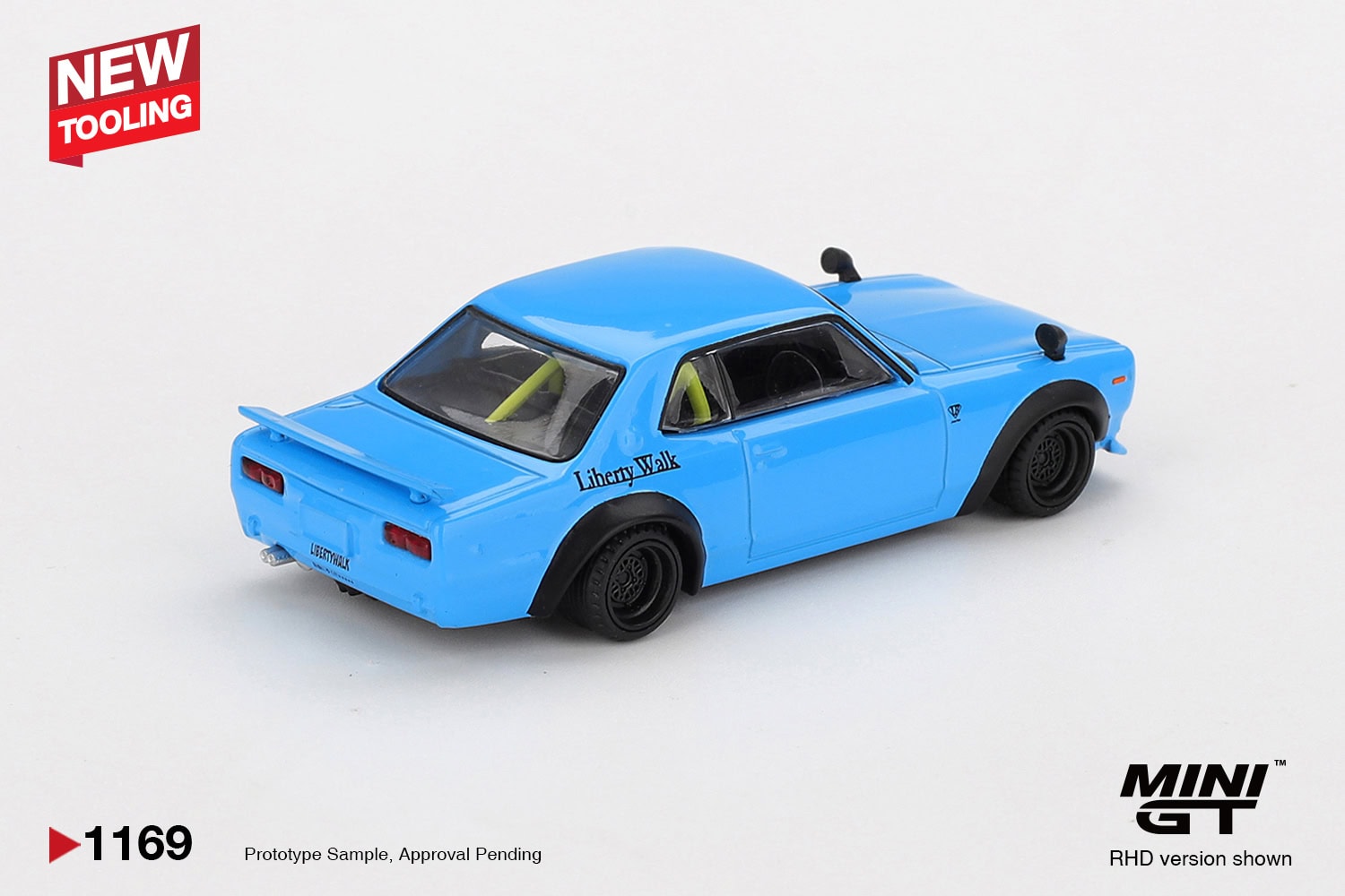 1:64 Nissan LB Works HAKOSUKA Baby Blue - obrazek 2