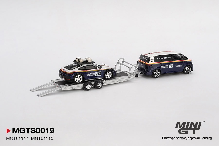 1:64 Porsche 911 Dakar #718 Volkswagen ID. Buzz Porsche Centrum Gelderland Roughroads Set - obrazek 4