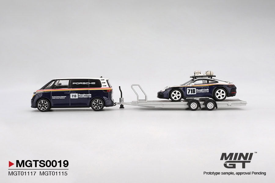 1:64 Porsche 911 Dakar #718 Volkswagen ID. Buzz Porsche Centrum Gelderland Roughroads Set - obrazek 5