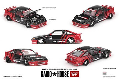 1:64 Toyota AE86 Sprinter Trueno Kaido ADVAN