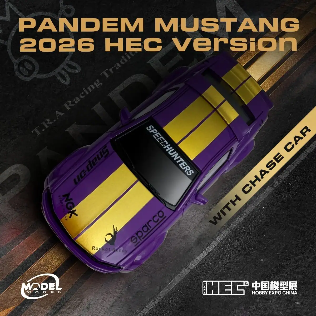 1:64 Mustang Pandem Hobby Expo China HEC Version 2026 - obrazek 3
