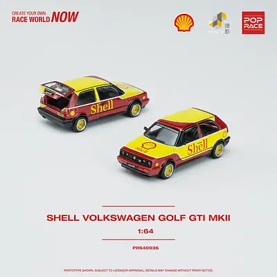 1:64 Volkswagen GOLF GTI MK2 Shell Tiny