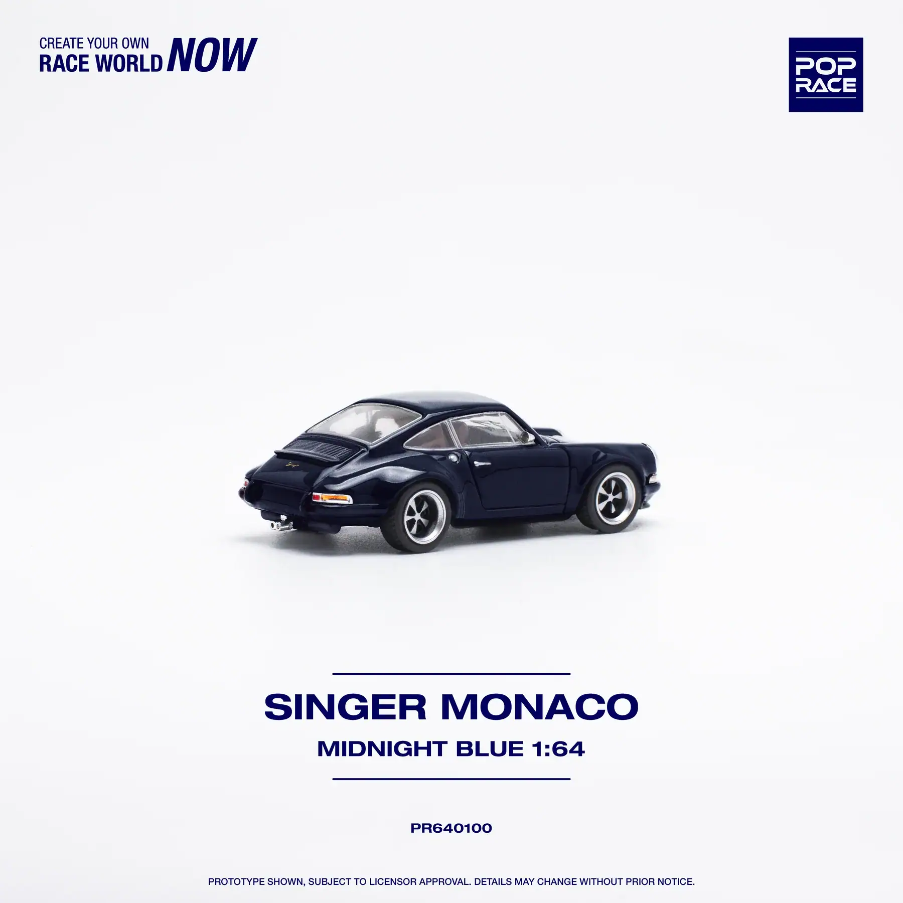 1:64 Porsche Singer Monaco Midnight Blue - obrazek 5