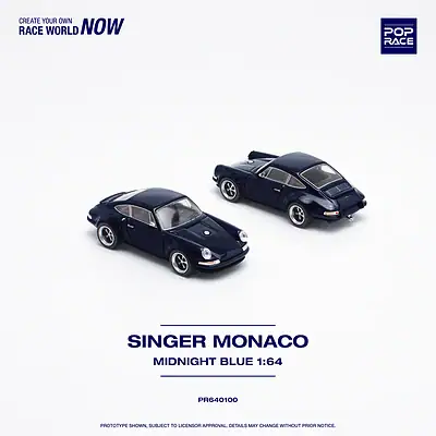 1:64 Porsche Singer Monaco Midnight Blue