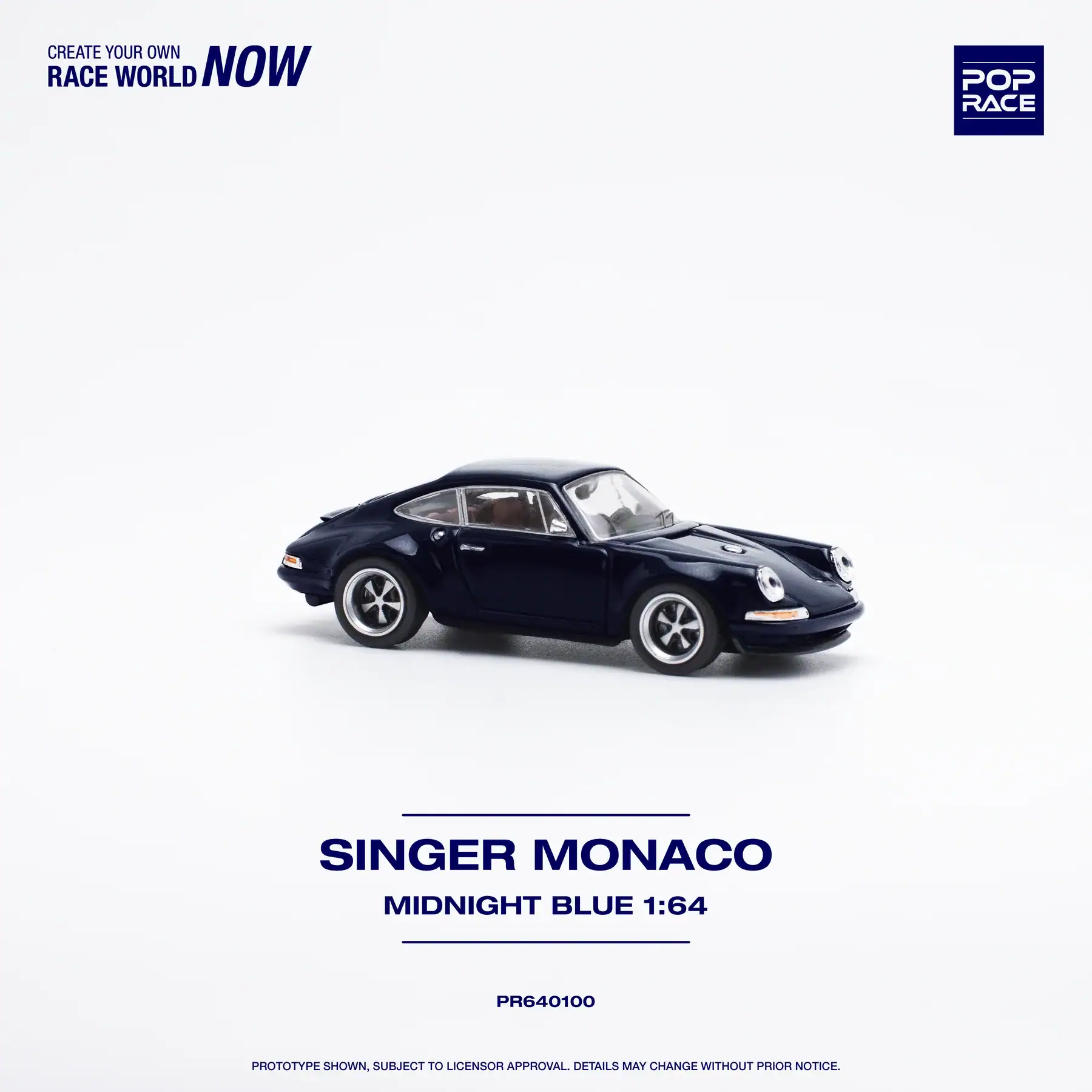1:64 Porsche Singer Monaco Midnight Blue - obrazek 3