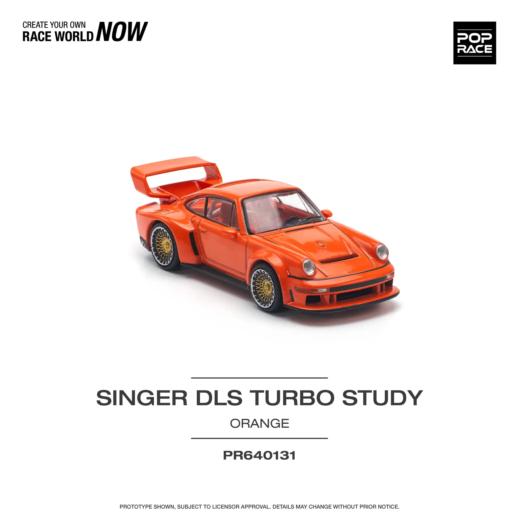 1:64 Porsche Singer DLS Turbo Study Orange - obrazek 2