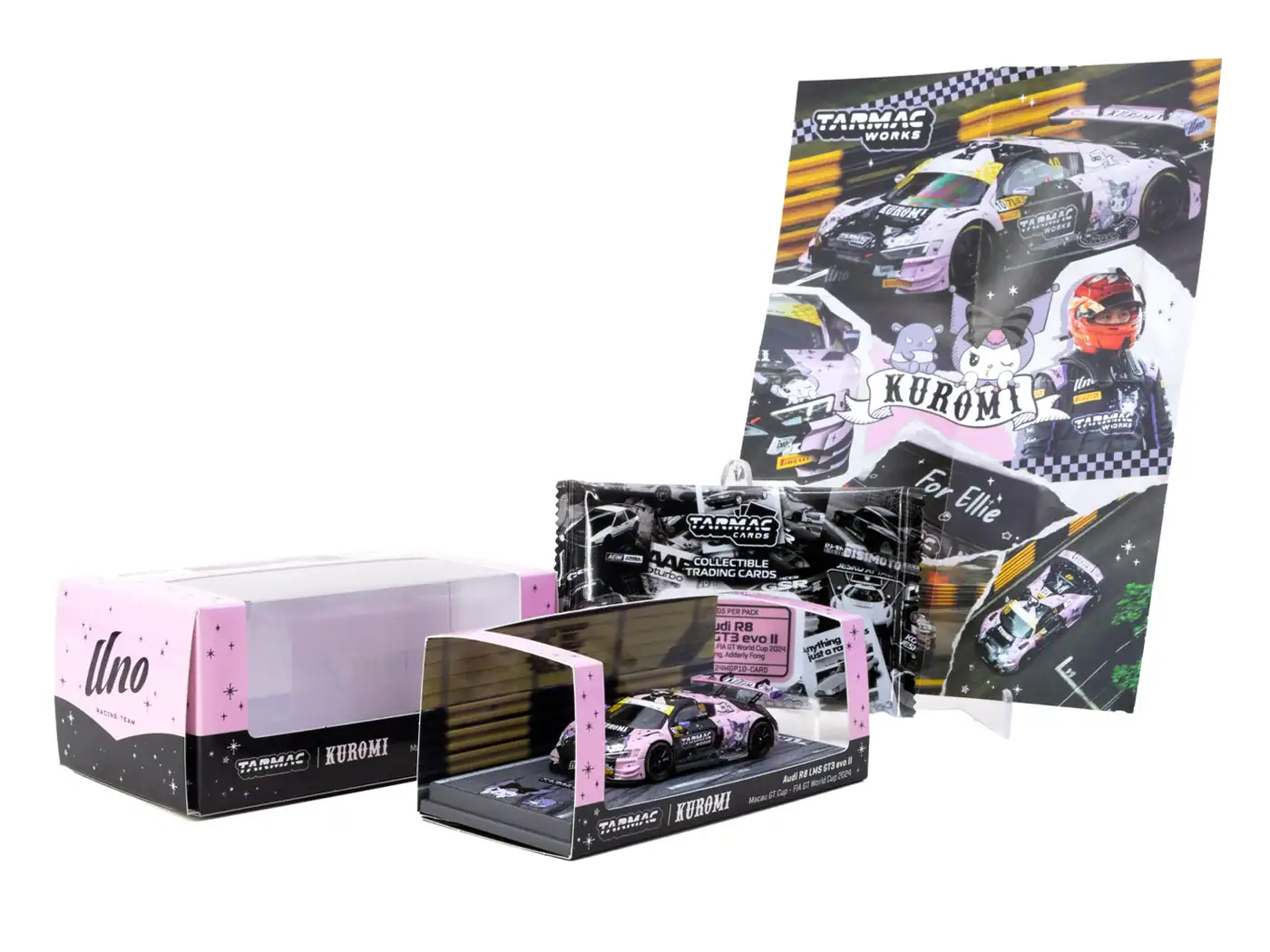 1:64 Audi R8 GT3 evo II Kuromi Macau GT Cup - FIA GT World Cup 2024 Uno Racing Team Adderly Fong - obrazek 2