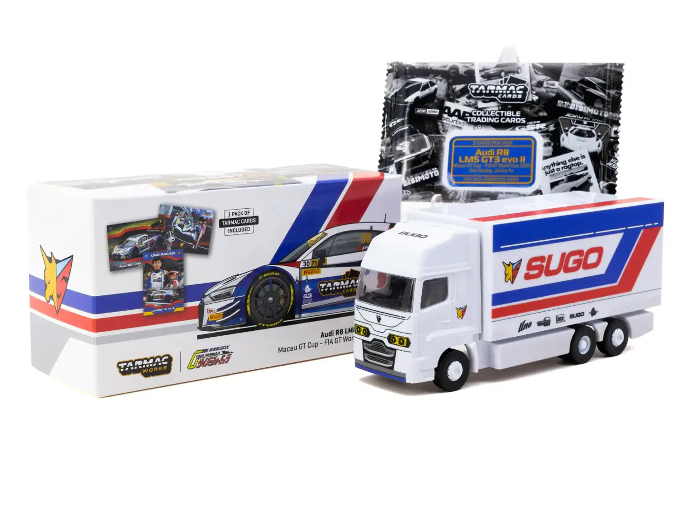 1:64 Audi R8 LMS GT3 evo II Macau GT Cup - FIA GT World Cup 2024 Uno Racing Team James Yu - obrazek 3