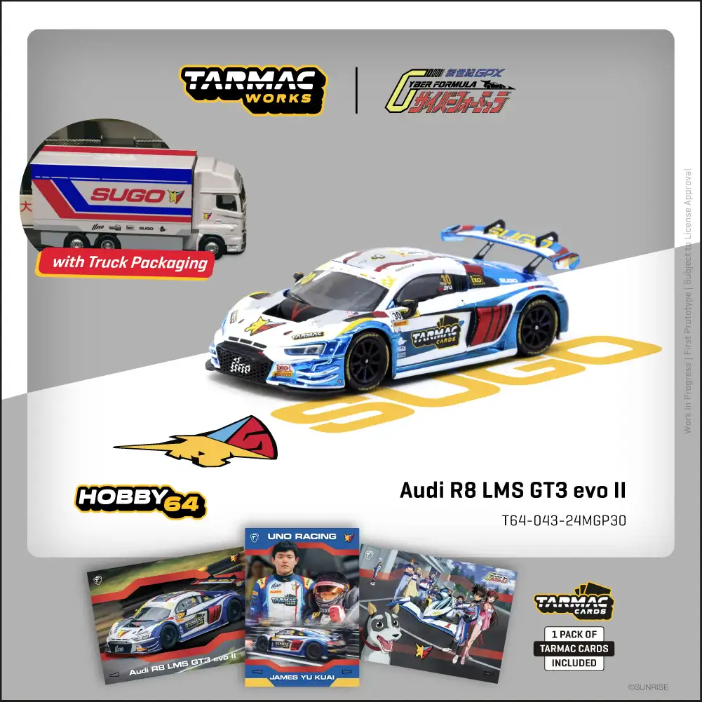 1:64 Audi R8 LMS GT3 evo II Macau GT Cup - FIA GT World Cup 2024 Uno Racing Team James Yu