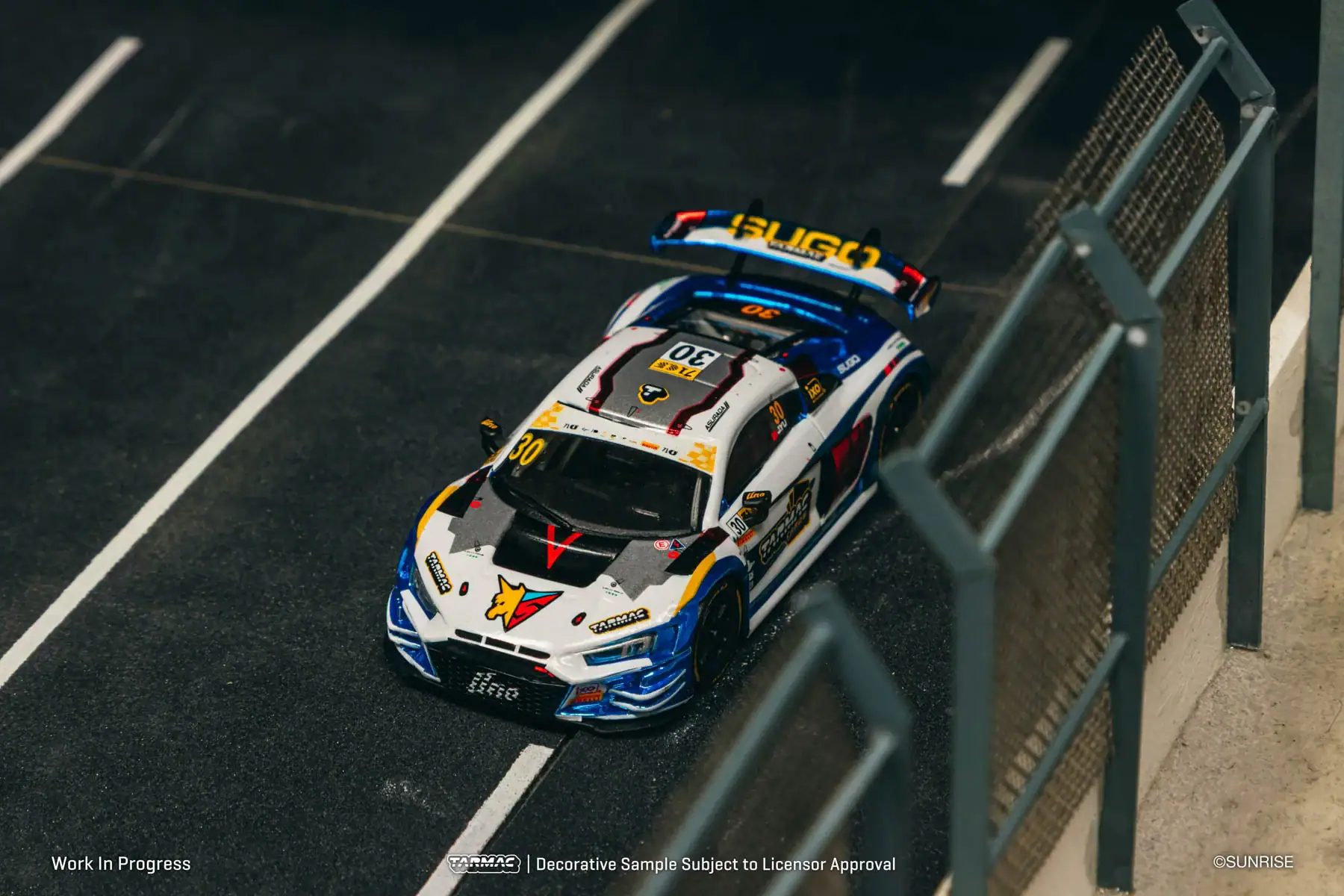 1:64 Audi R8 LMS GT3 evo II Macau GT Cup - FIA GT World Cup 2024 Uno Racing Team James Yu - obrazek 8
