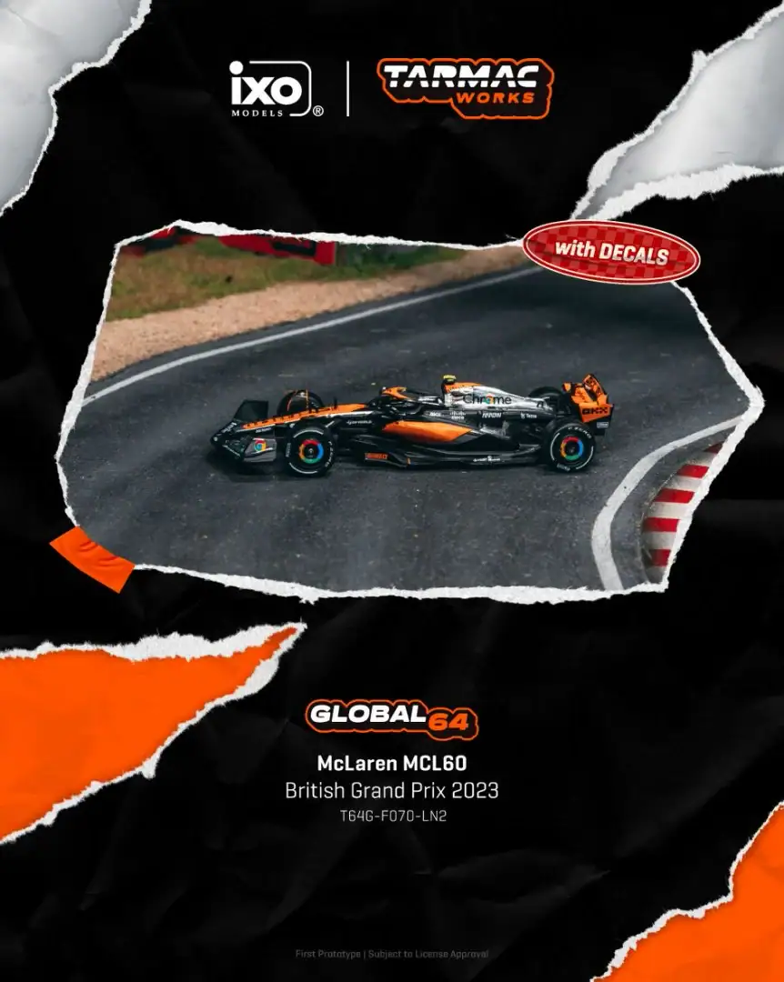 1:64 McLaren MCL60 British Grand Prix 2023 Lando Norris