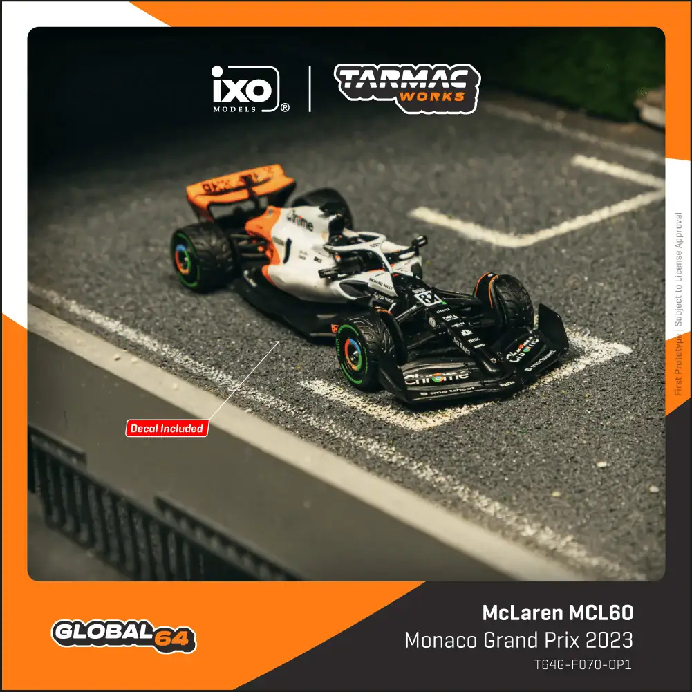 1:64 McLaren MCL60 Monaco Grand Prix 2023 Oscar Piastri