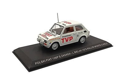 1:43 Polski Fiat 126P TVP S. Zasada - L. Bielak 1975 Rallye Monte-Carlo