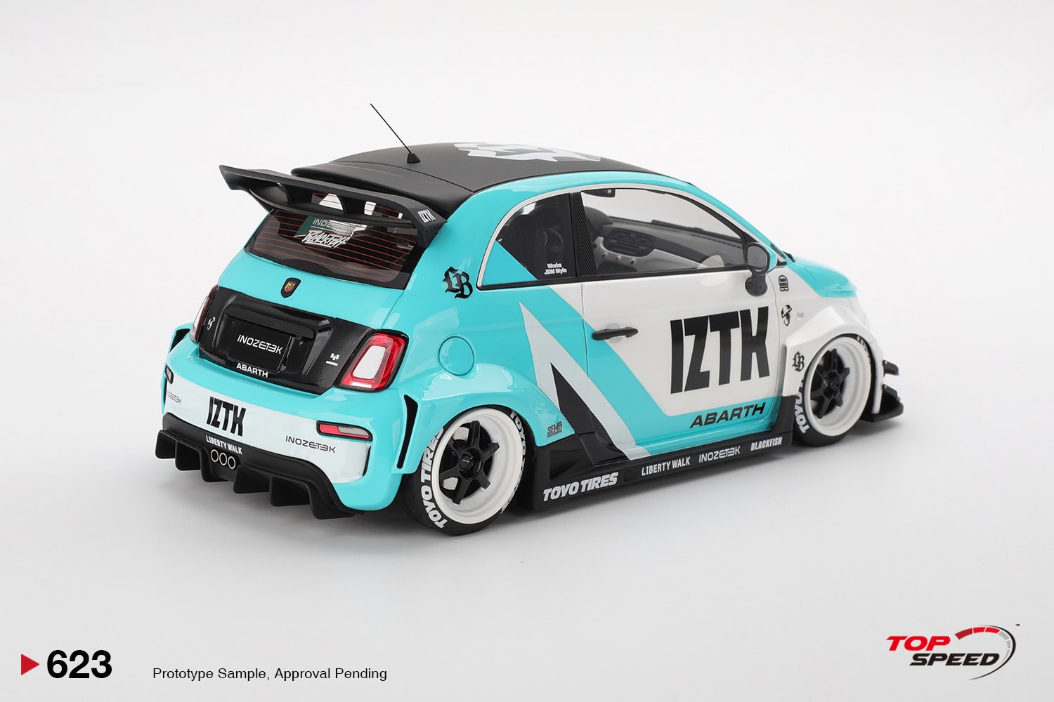1:18 Abarth 595 LB-WORKS x Abas Works IZTK - obrazek 2