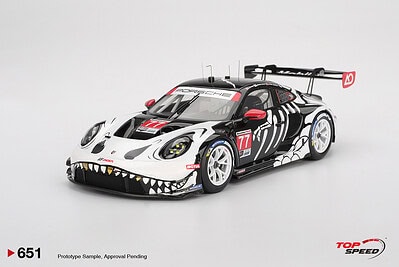 1:18 Porsche 911 GT3 R #77 2025 IMSA Petit Le Mans AO RACING Skeleton