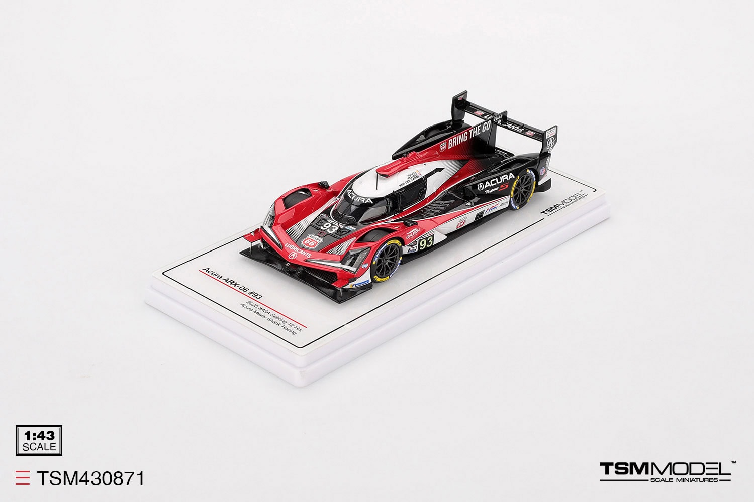 1:43 Acura ARX-06 #93 2025 IMSA SEBRING 12 Hrs Meyer Shank Racing - obrazek 2