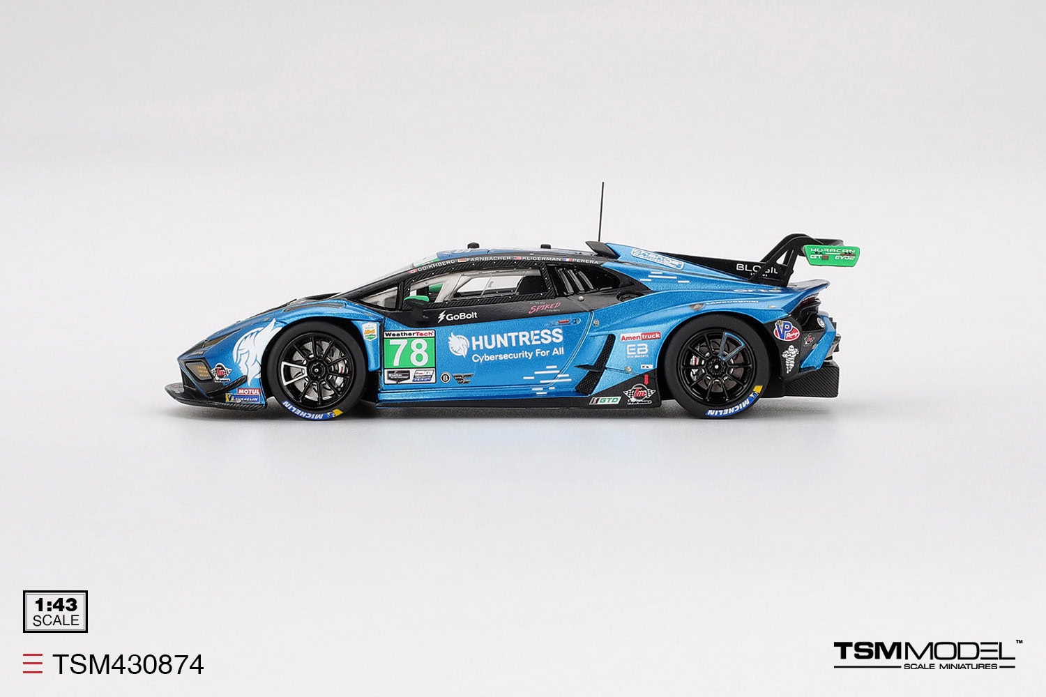 1:43 Lamborghini Huracan GT3 EVO2 #78 2025 IMSA Daytona 24 Hrs Forte Racing - obrazek 4