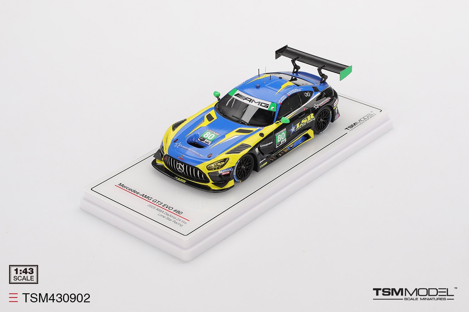 1:43 Mercedes-AMG GT3 #80 2025 IMSA Daytona 24 Hrs Lone Star Racing - obrazek 2