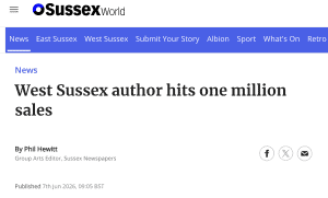 West Sussex author hits one million sales