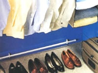 Damp Defender rod dehumidifier for moisture and mould control in wardrobes and cupboards