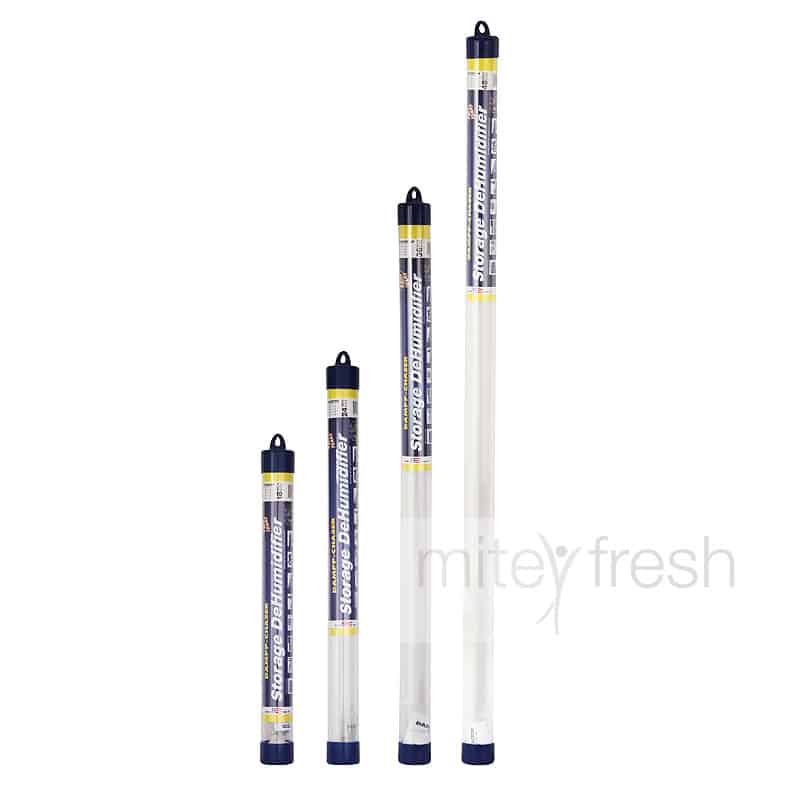 Damp Defender rod dehumidifier for moisture and mould control in wardrobes and cupboards