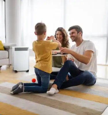 Air purifier for indoor air quality and allergen control– ideal for asthma, respiratory and chemical sensitivity, renovation and quality indoor air