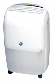 Dehumidifier supporting moisture control in living room environment