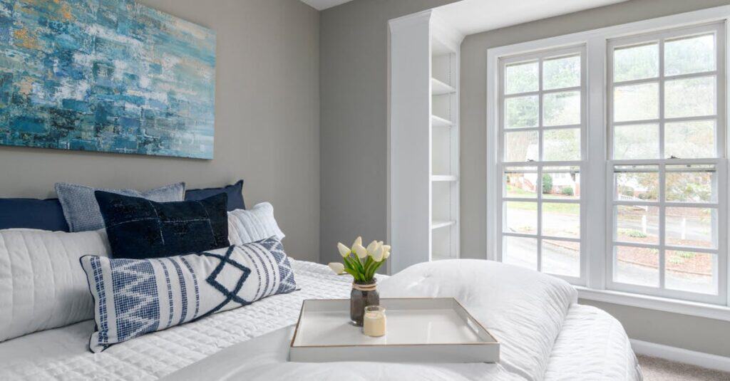 Clean bedroom environment supporting dust mite and allergen control for healthier sleep