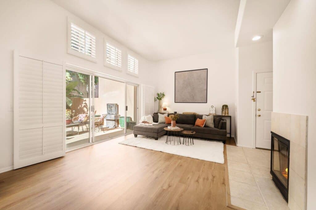 Living room with natural light supporting balanced moisture and airflow