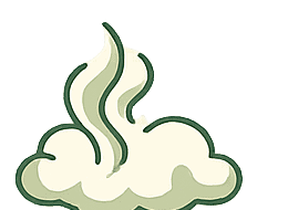 Smoke, odours and airborne gases.
