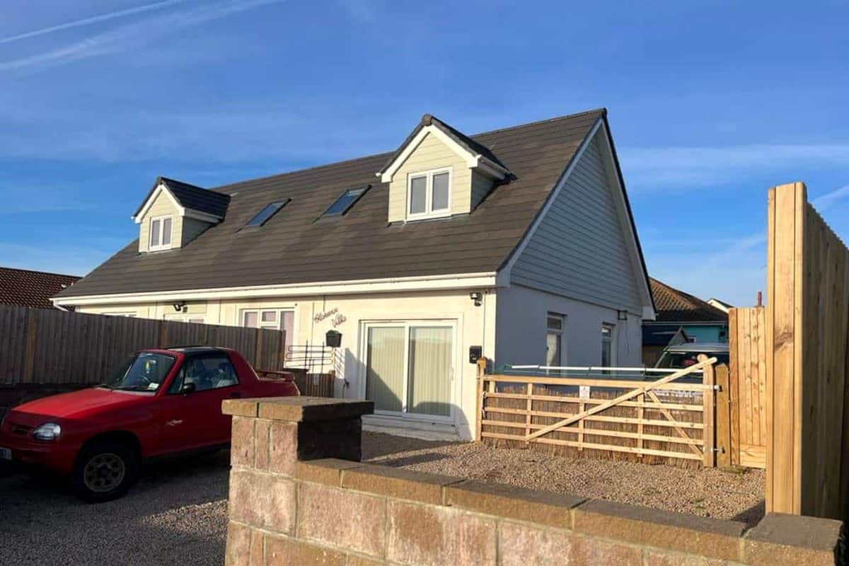 St Peter, Jersey (JE3): a master bedroom, a double and a bathroom, after