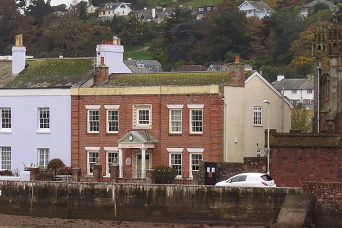 Teignmouth, Devon (TQ14): two bedrooms and a bathroom on the seafront, before
